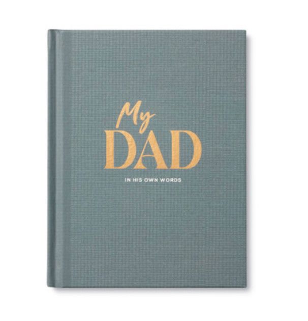 My Dad Interview Book fill-in journal with guided prompts, a meaningful keepsake gift from kids to dad