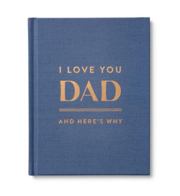 I Love You Dad And Here’s Why fill-in book, a heartfelt keepsake gift from kids to dad