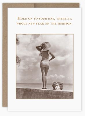 Hold On To Your Hat Birthday Card