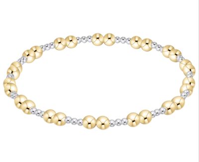 enewton Extends Together mixed metal 4mm bracelet with gold and silver beads, designed for everyday wear and effortless stack