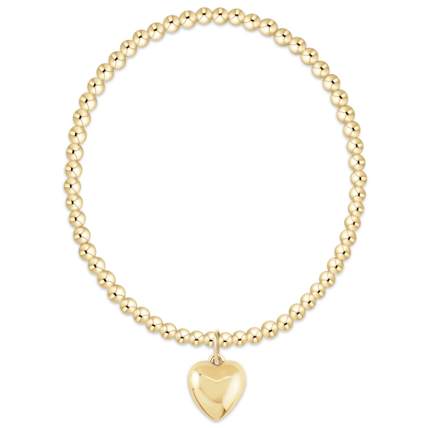 enewton Extends Classic gold 3mm bracelet Love Plush Gold with delicate beaded design for everyday wear and stacking
