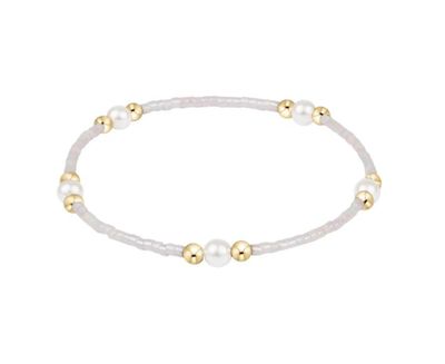 enewton Hope Purpose pearl bracelet with classic pearl beads and gold accents for a timeless, elegant everyday look
