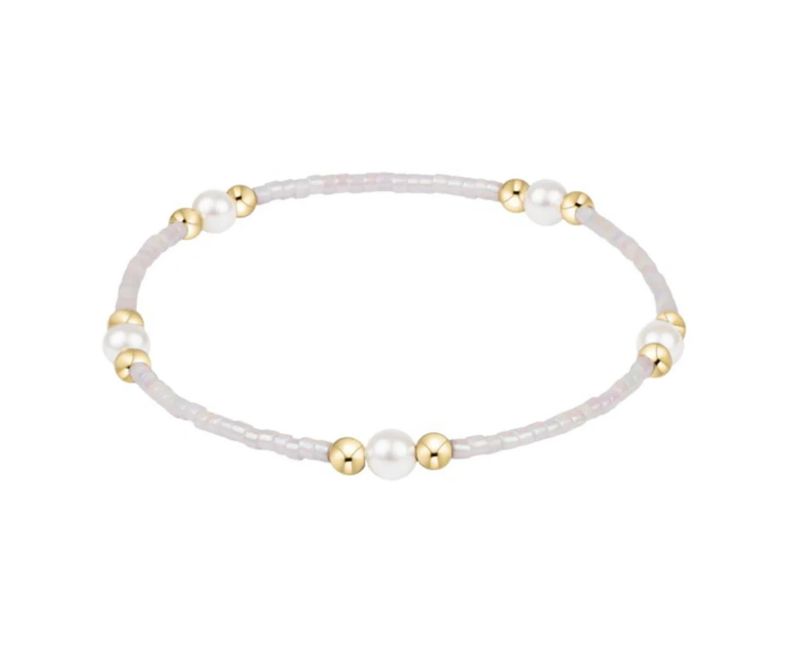 enewton Hope Purpose pearl bracelet with classic pearl beads and gold accents for a timeless, elegant everyday look
