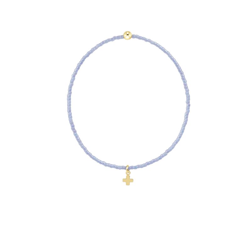 enewton Hope Classic bracelet with small gold signature cross charm and delicate beaded design for everyday wear

