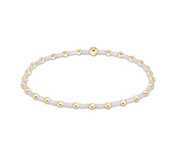 enewton Hope Sincerity bracelet with hand-beaded design on elastic stretch for easy wear and everyday stacking
