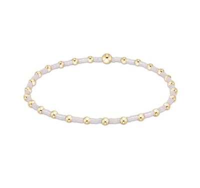 enewton Hope Sincerity bracelet with hand-beaded design on elastic stretch for easy wear and everyday stacking
