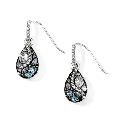 Trust Your Journey French Wire Earrings Silver-Aqua