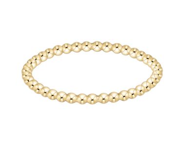 Enewton Classic Gold 1.5mm bead ring with delicate gold beads, perfect for stacking and everyday wear