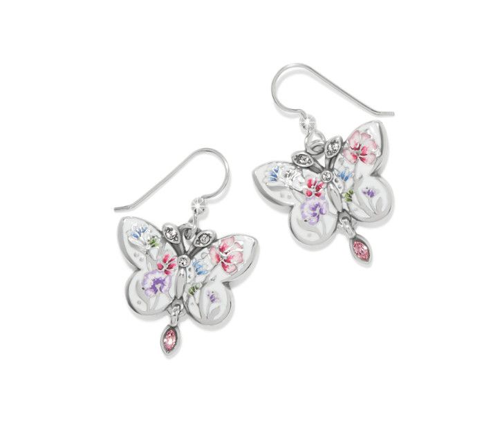 La Tulipe Butterfly French Wire Earrings