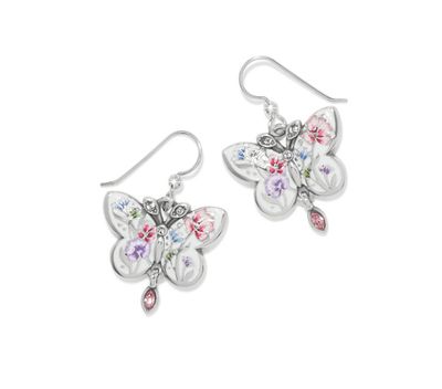La Tulipe Butterfly French Wire Earrings