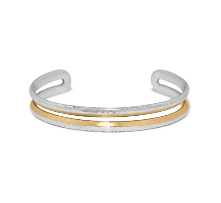 Brighton Medici Flex Cuff Bracelet in polished metal, flexible and elegant design perfect for everyday wear or a statement 