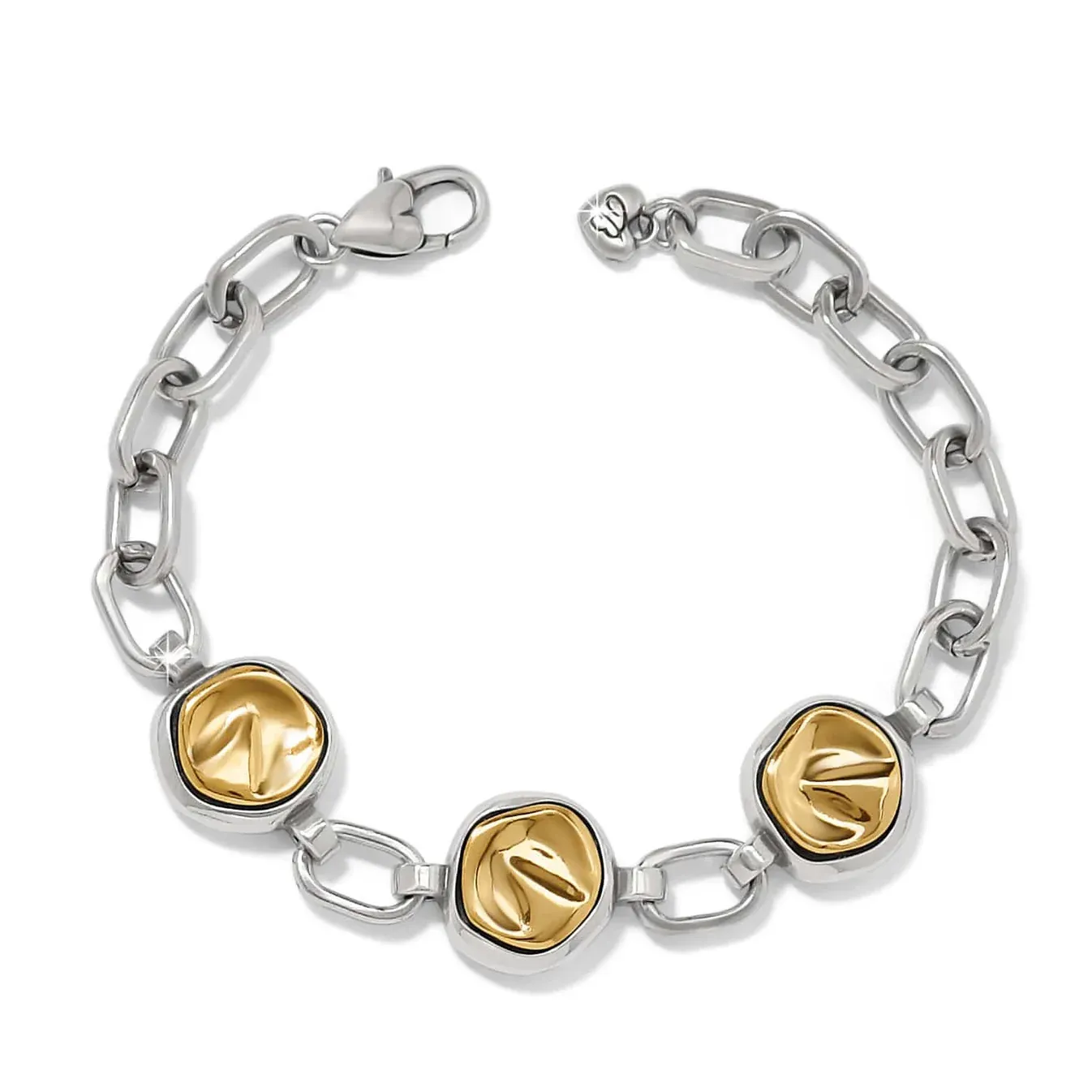 Silver Gold Cascade Round Bracelet