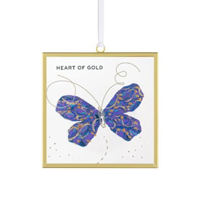 Heart of Gold Butterfly Suncatcher