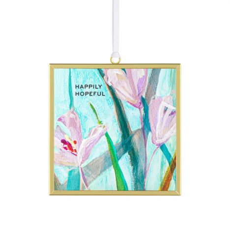 Happily Hopeful Floral Butterfly Suncatcher