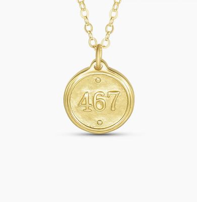Philippians 4:6-7 Petite Gold Necklace