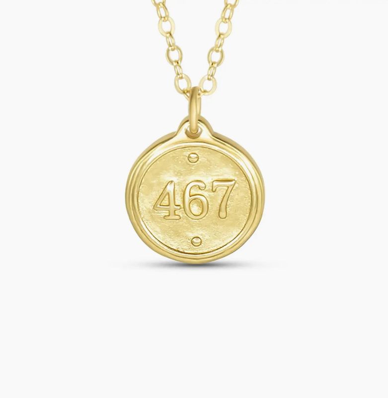 Philippians 4:6-7 Petite Gold Necklace