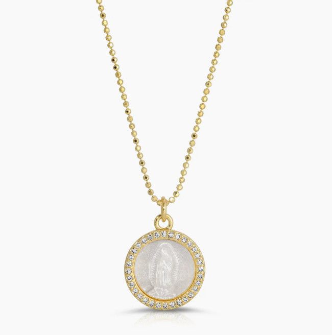 Petite Mother Mary Necklace