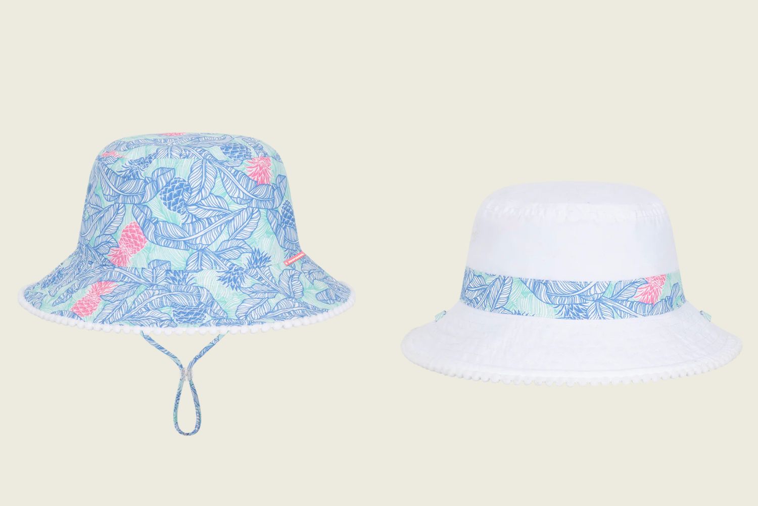 Blue Tropics Bucket Hat, Size: Small