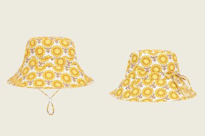 Yellow Manoora Wide Brim Hat