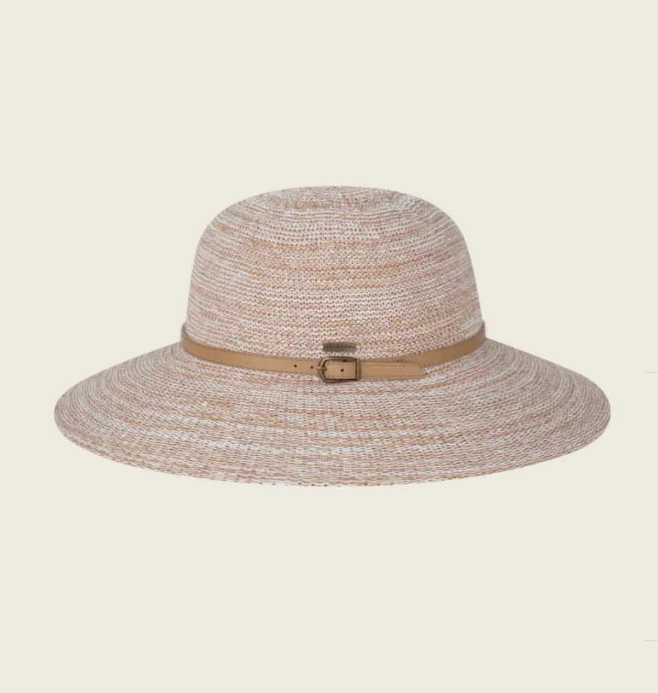 Natural Leslie Wide Brim Hat