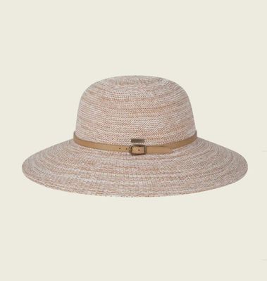 Natural Leslie Wide Brim Hat