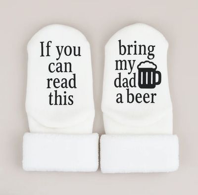 Bring My Dad A Beer Baby Socks