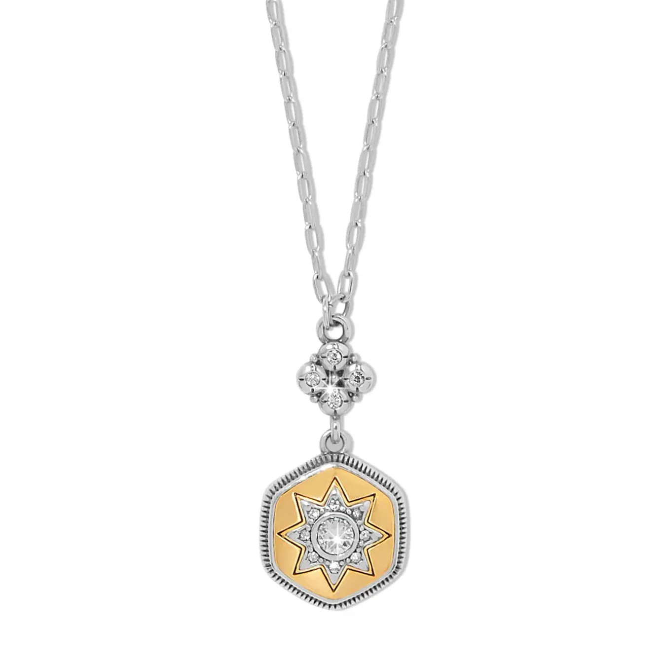 Silver Gold Mosaic Nova Petite Necklace
