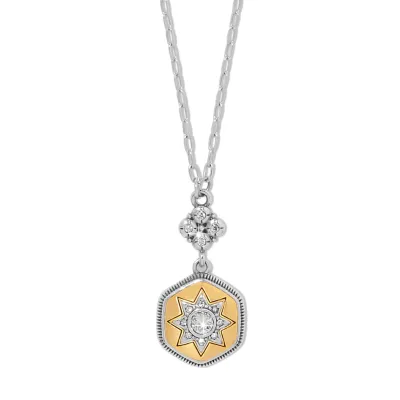 Silver Gold Mosaic Nova Petite Necklace