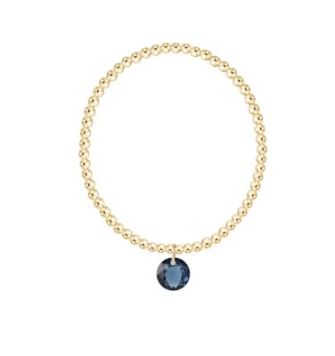 Classic Gold 3mm Bracelet Reflection Sapphire
