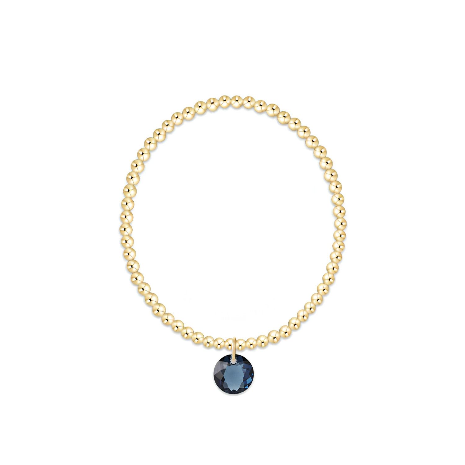 Classic Gold 3mm Bracelet Reflection Sapphire