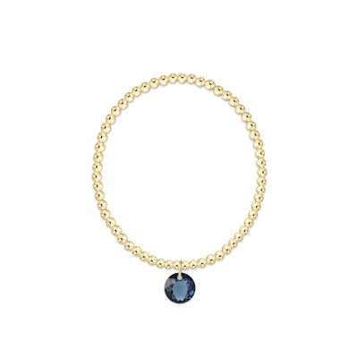 Classic Gold 3mm Bracelet Reflection Sapphire