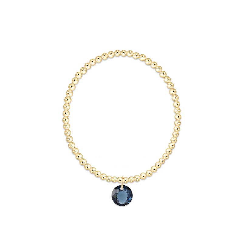 Classic Gold 3mm Bracelet Reflection Sapphire