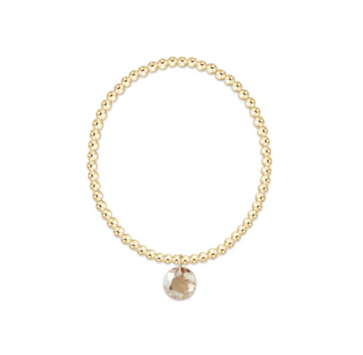 Classic Gold 3mm Bracelet Reflection Champaign