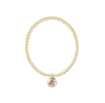 Classic Gold 3mm Bracelet Reflection Champaign