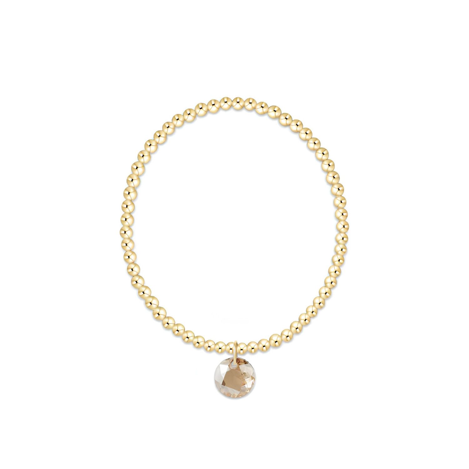 Classic Gold 3mm Bracelet Reflection Champagne