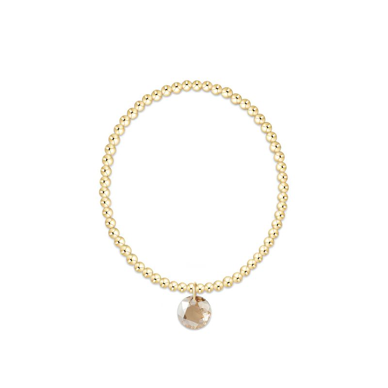 Classic Gold 3mm Bracelet Reflection Champagne