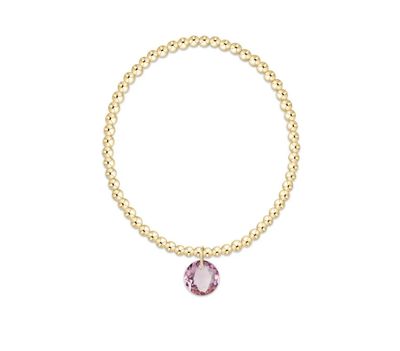 Classic Gold 3mm Bracelet Reflection Violet