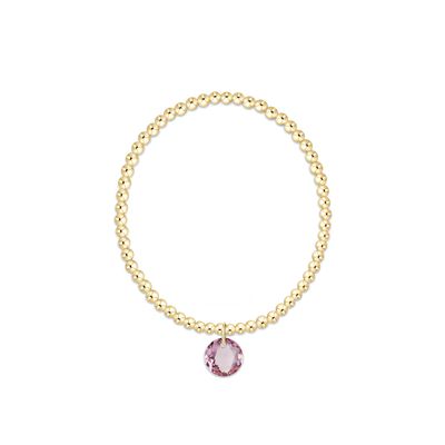 Classic Gold 3mm Bracelet Reflection Violet