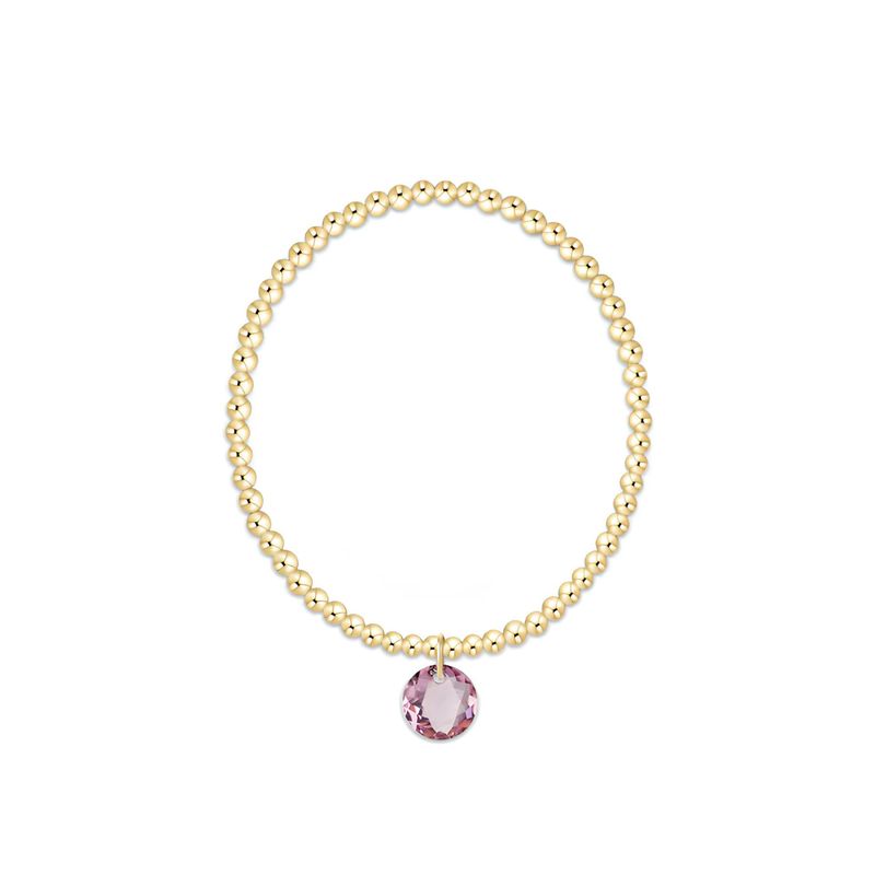 Classic Gold 3mm Bracelet Reflection Violet