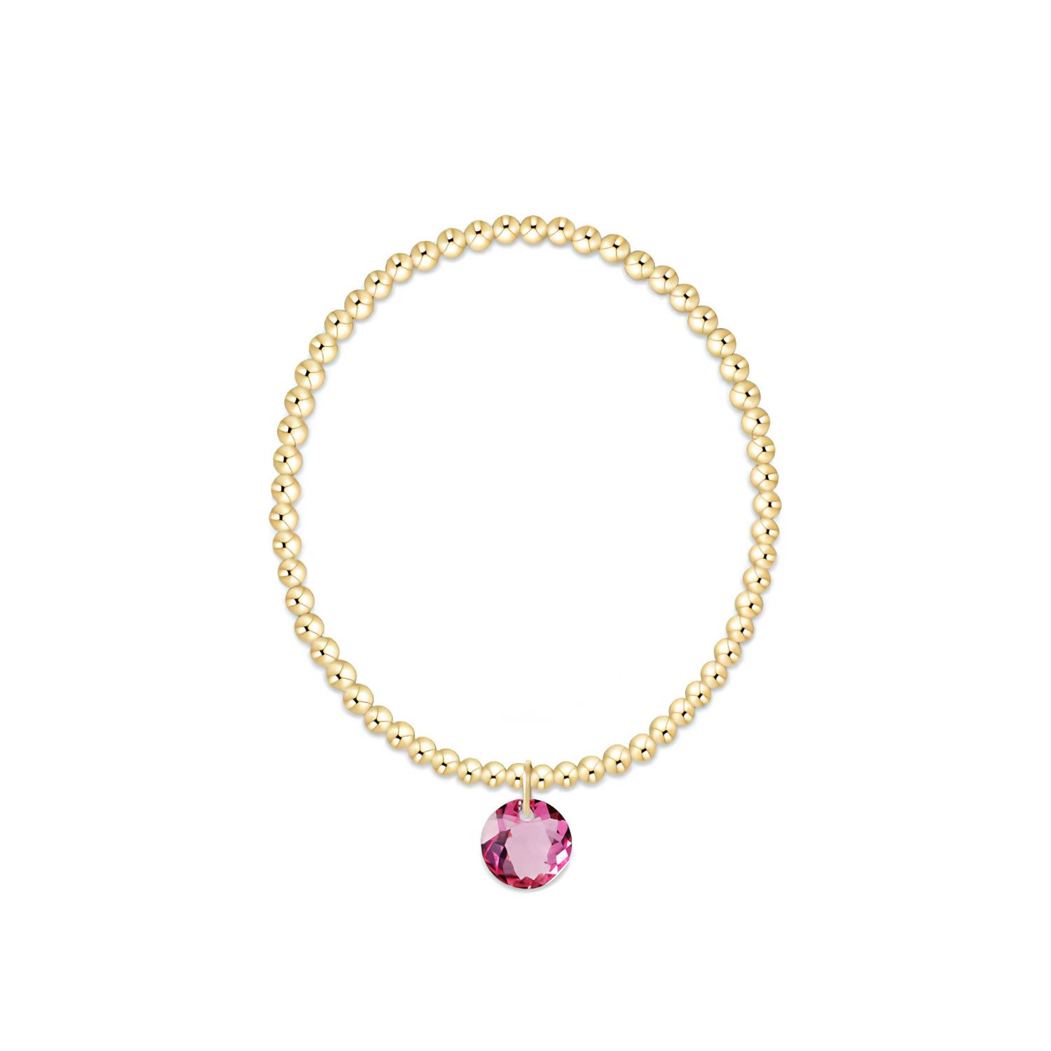 Classic Gold 3mm Bracelet Reflection Rose