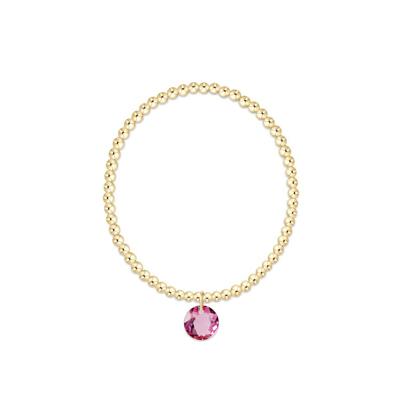 Classic Gold 3mm Bracelet Reflection Rose