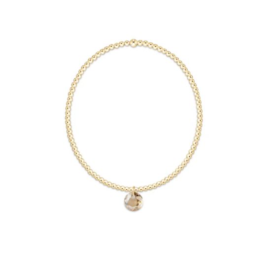 Classic Gold 2mm Bracelet Reflection Champaign