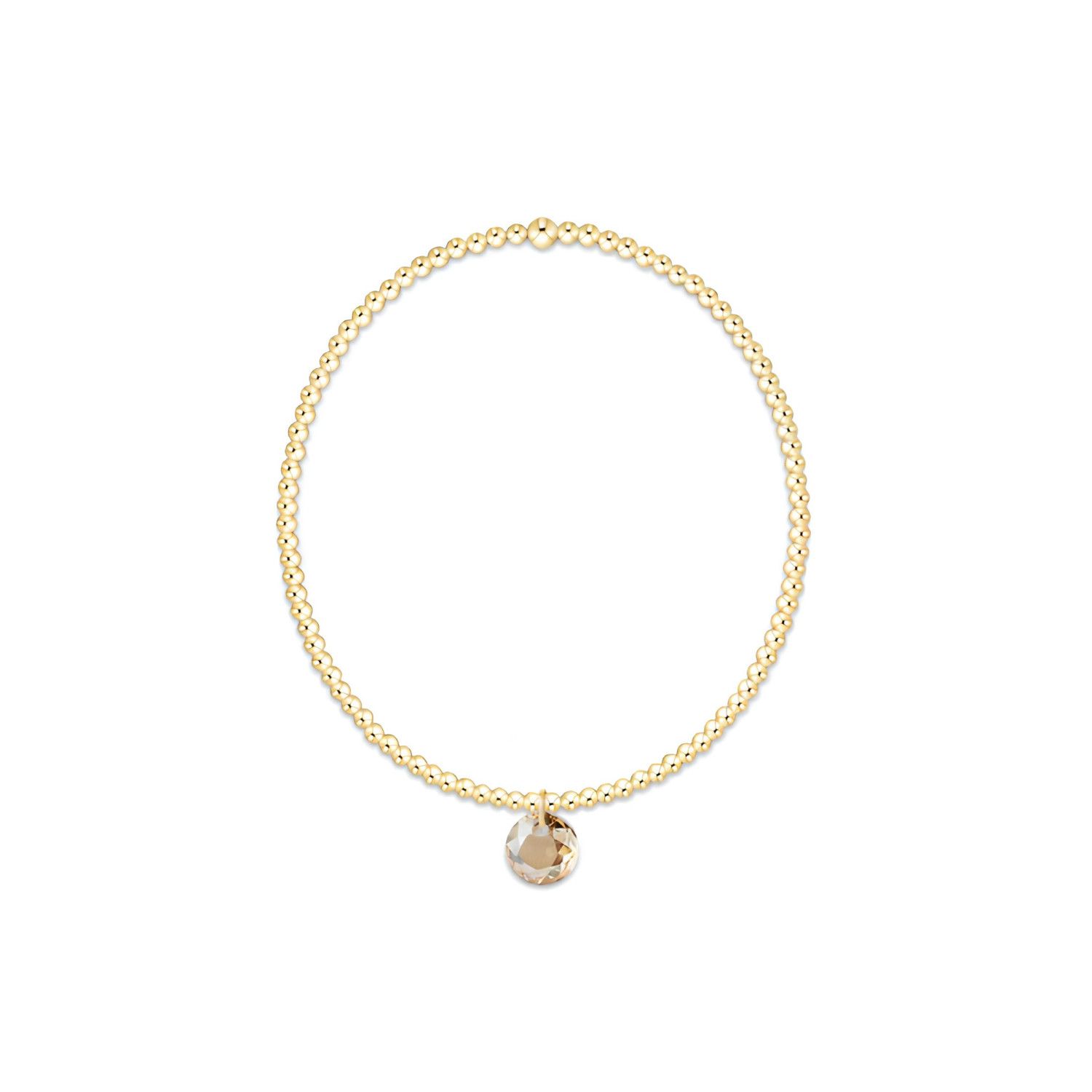 Classic Gold 2mm Bracelet Reflection Champagne