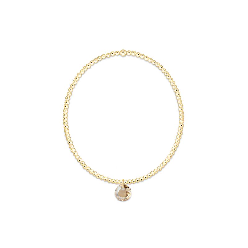 Classic Gold 2mm Bracelet Reflection Champagne
