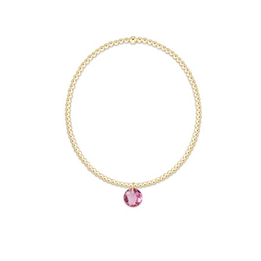 Classic Gold 2mm Bracelet Reflection Rose