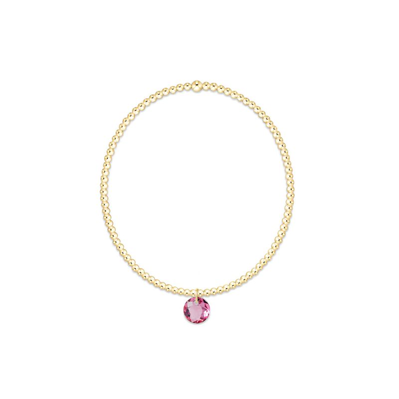 Classic Gold 2mm Bracelet Reflection Rose