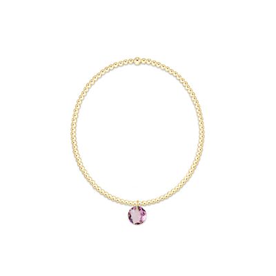 Classic Gold 2mm Bracelet Reflection Violet