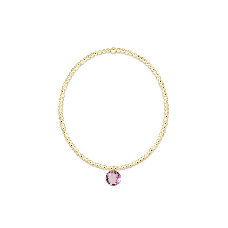 Classic Gold 2mm Bracelet Reflection Violet