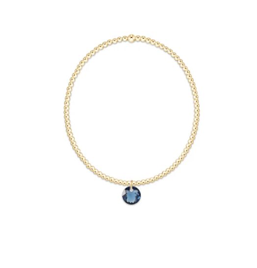 Classic Gold 2mm Bracelet Reflection Sapphire