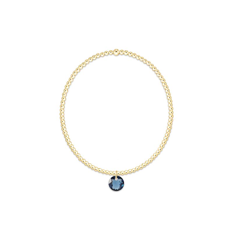 Classic Gold 2mm Bracelet Reflection Sapphire